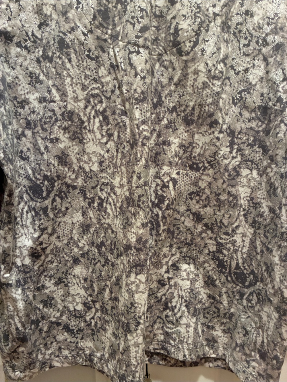 Ruby Rd. Gray Marble-Print Open Cardigan - Picture 10 of 11